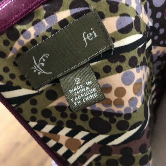 Fei Anthropologie Pesisir Batik Pleated Peplum Top - Picture 6 of 7